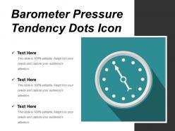 Barometer pressure tendency dots icon