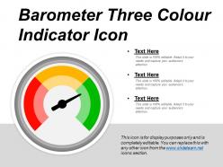 Barometer three colour indicator icon