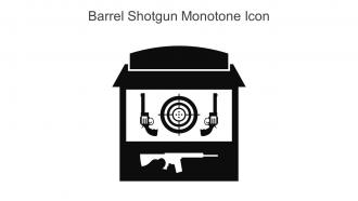 Barrel Shotgun Monotone Icon In Powerpoint Pptx Png And Editable Eps Format