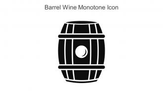 Barrel Wine Monotone Icon In Powerpoint Pptx Png And Editable Eps Format