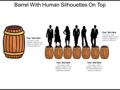 Barrel With Human Silhouettes On Top