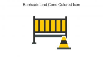 Barricade And Cone Colored Icon In Powerpoint Pptx Png And Editable Eps Format