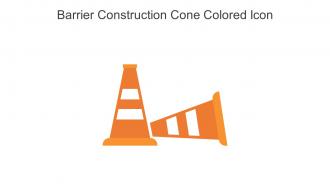 Barrier Construction Cone Colored Icon In Powerpoint Pptx Png And Editable Eps Format