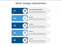 Barrier strategy implementation ppt powerpoint presentation infographics layout cpb