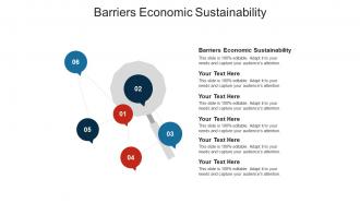 Barriers economic sustainability ppt powerpoint presentation professional inspiration cpb