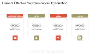 Barriers Effective Communication Organization In Powerpoint And Google Slides Cpb