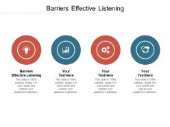 Barriers effective listening ppt powerpoint presentation professional information cpb