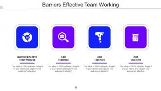 Barriers Effective Team Working Ppt Powerpoint Presentation Layouts Designs Download Cpb