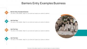 Barriers Entry Examples Business In Powerpoint And Google Slides Cpb