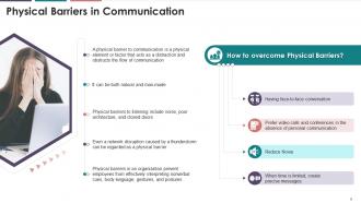 Barriers In Business Communication Training Module On Business Communication Edu Ppt