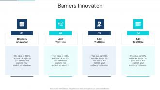 Barriers Innovation In Powerpoint And Google Slides Cpb