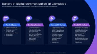 Barriers Of Digital Communication At Workplace