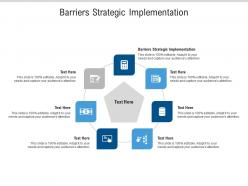 Barriers strategic implementation ppt powerpoint presentation gallery guidelines cpb