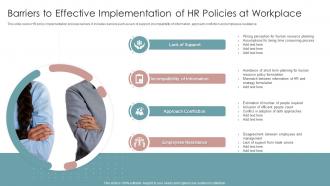 Barriers To Effective Implementation Of HR Policies At Workplace