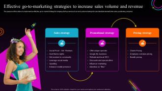 Bars And Pub Business Plan Effective Go To Marketing Strategies To Increase Sales Volume BP SS