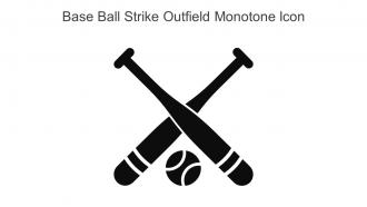 Base Ball Strike Outfield Monotone Icon In Powerpoint Pptx Png And Editable Eps Format