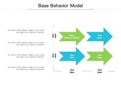 Base behavior model ppt powerpoint presentation ideas model cpb