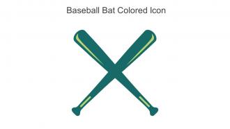 Baseball Bat Colored Icon In Powerpoint Pptx Png And Editable Eps Format