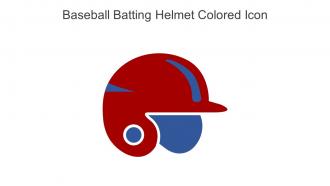 Baseball Batting Helmet Colored Icon In Powerpoint Pptx Png And Editable Eps Format