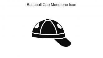 Baseball Cap Monotone Icon In Powerpoint Pptx Png And Editable Eps Format