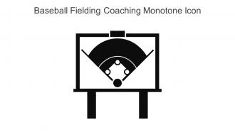 Baseball Fielding Coaching Monotone Icon In Powerpoint Pptx Png And Editable Eps Format