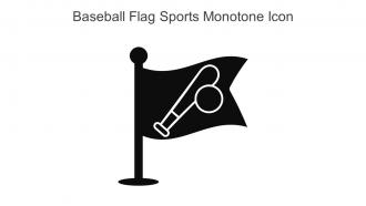 Baseball Flag Sports Monotone Icon In Powerpoint Pptx Png And Editable Eps Format