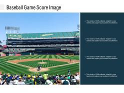 Baseball game score image