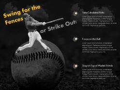 Baseball game swing business risk management decision making