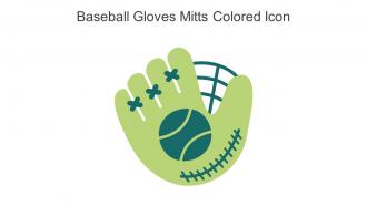 Baseball Gloves Mitts Colored Icon In Powerpoint Pptx Png And Editable Eps Format