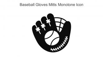 Baseball Gloves Mitts Monotone Icon In Powerpoint Pptx Png And Editable Eps Format