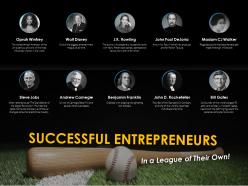 Baseball league most successful entrepreneurs businessmen leaders