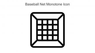 Baseball Net Monotone Icon In Powerpoint Pptx Png And Editable Eps Format