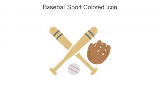 Baseball Sport Colored Icon In Powerpoint Pptx Png And Editable Eps Format