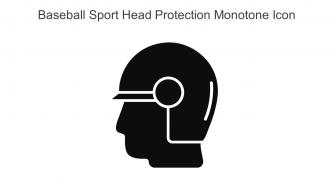 Baseball Sport Head Protection Monotone Icon In Powerpoint Pptx Png And Editable Eps Format