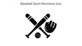 Baseball Sport Monotone Icon In Powerpoint Pptx Png And Editable Eps Format