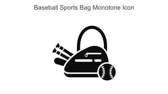 Baseball Sports Bag Monotone Icon In Powerpoint Pptx Png And Editable Eps Format
