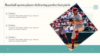 Baseball Sports Player Delivering Perfect Fast Pitch