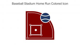 Baseball Stadium Home Run Colored Icon In Powerpoint Pptx Png And Editable Eps Format