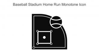 Baseball Stadium Home Run Monotone Icon In Powerpoint Pptx Png And Editable Eps Format