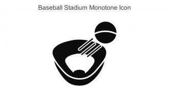 Baseball Stadium Monotone Icon In Powerpoint Pptx Png And Editable Eps Format
