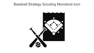 Baseball Strategy Scouting Monotone Icon In Powerpoint Pptx Png And Editable Eps Format