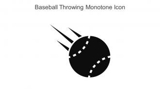 Baseball Throwing Monotone Icon In Powerpoint Pptx Png And Editable Eps Format