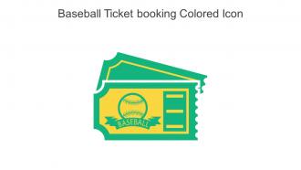Baseball Ticket Booking Colored Icon In Powerpoint Pptx Png And Editable Eps Format