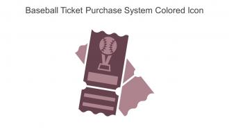 Baseball Ticket Purchase System Colored Icon In Powerpoint Pptx Png And Editable Eps Format