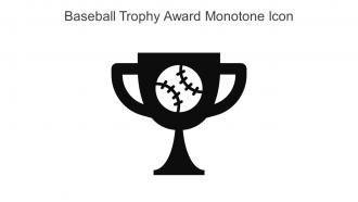 Baseball Trophy Award Monotone Icon In Powerpoint Pptx Png And Editable Eps Format