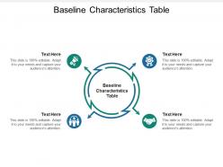 Baseline characteristics table ppt powerpoint presentation gallery design inspiration cpb