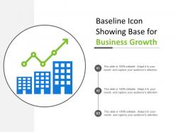 Baseline icon showing base for business growth