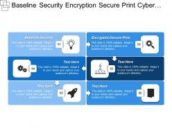 Baseline security encryption secure print cyber security local applications