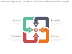 Bases of segmenting the market powerpoint slide presentation sample
