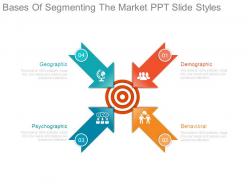 Bases of segmenting the market ppt slide styles